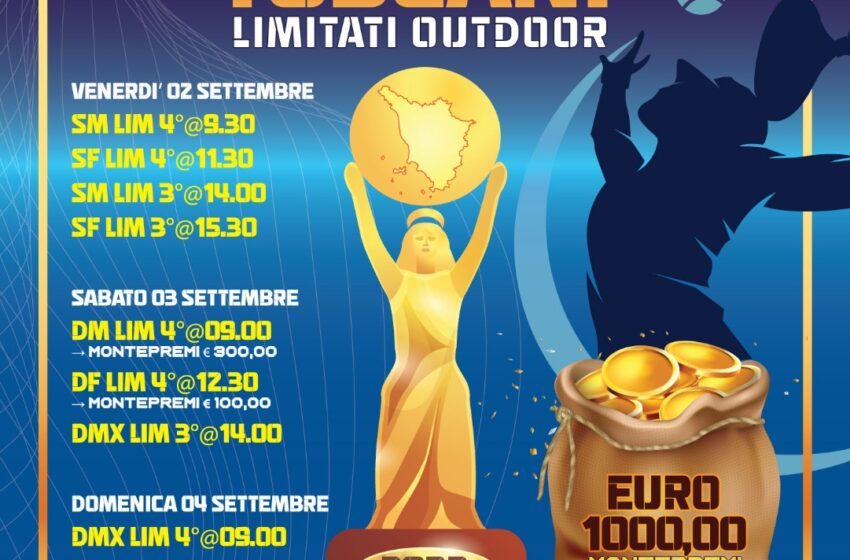  2-4 settembre 2022 – Campionati Toscani Lim.Outdoor